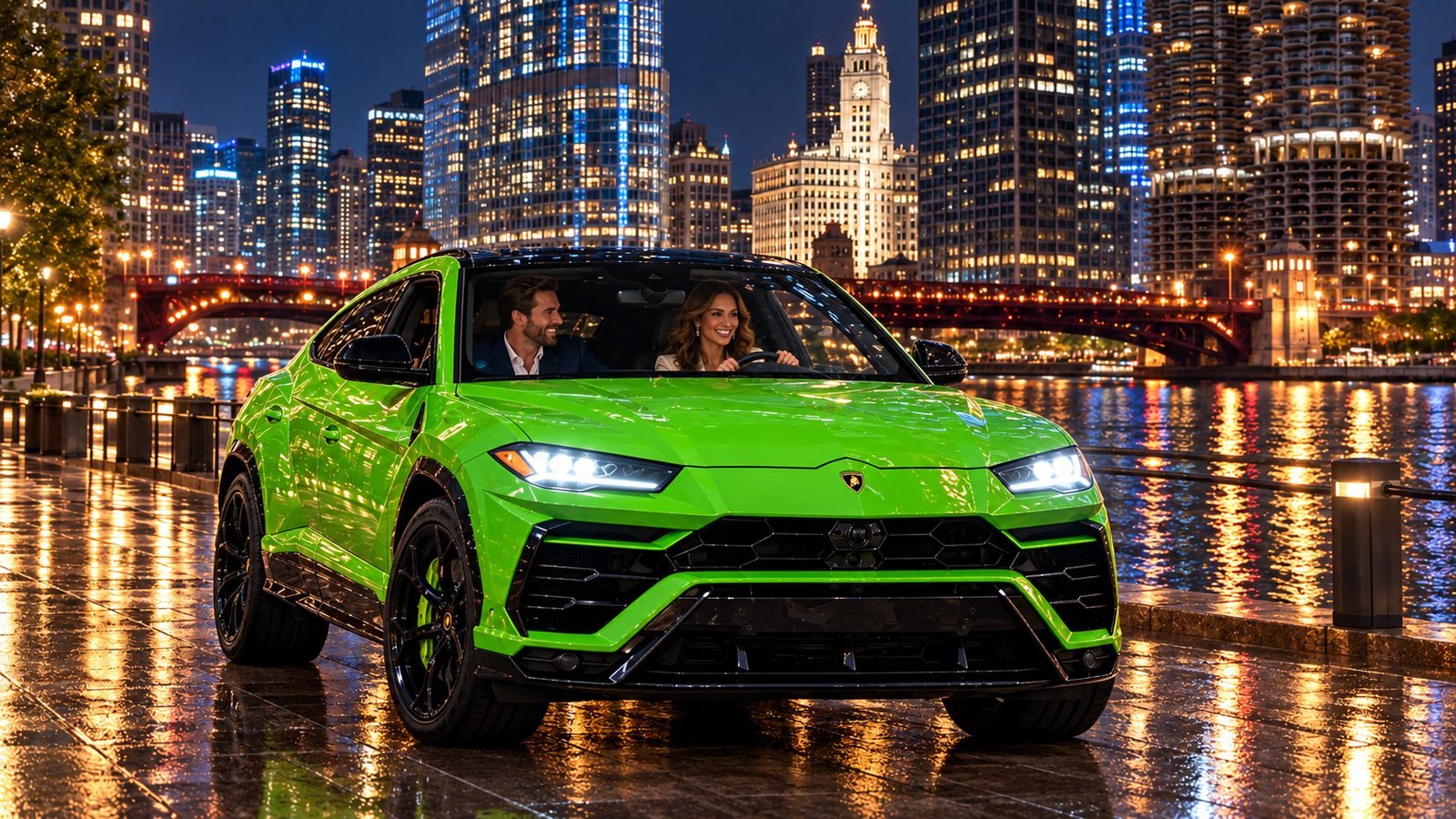 Prom with a car from Rolls-Royce Rental Chicago