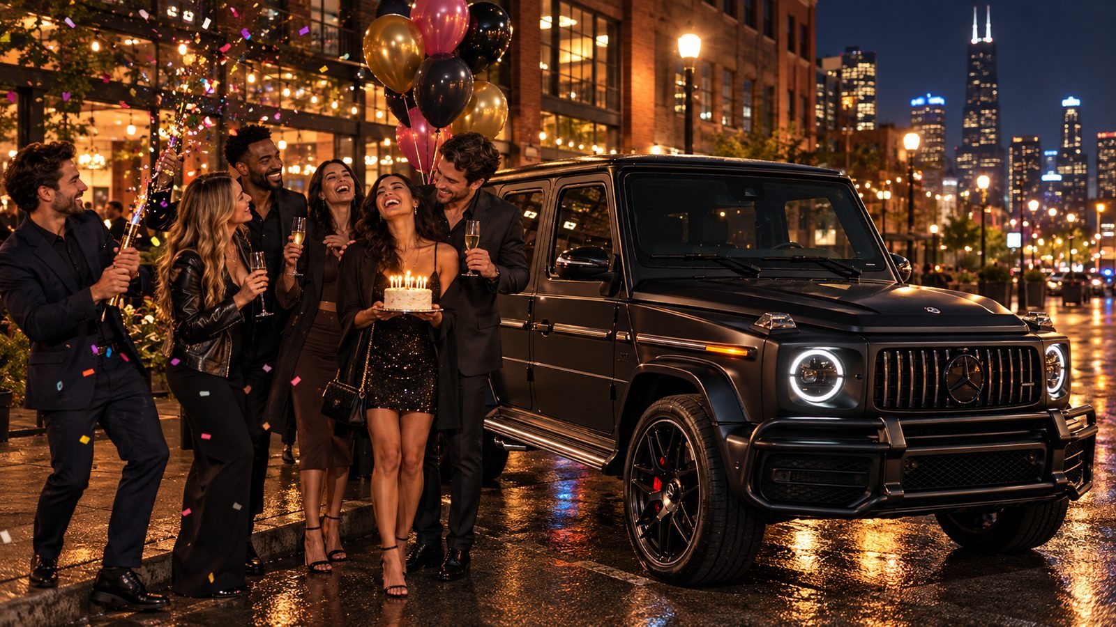 Proposals with a car from Rolls-Royce Rental Chicago